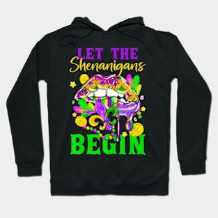 Mardi Gras Lips Let The Shenanigans Begin Kids Men Women Hoodie